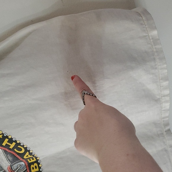 Vintage 1997 American Flag Sleeve Harley Davidson Myrtle Beach Single Stitch Tee - Picture 15 of 16